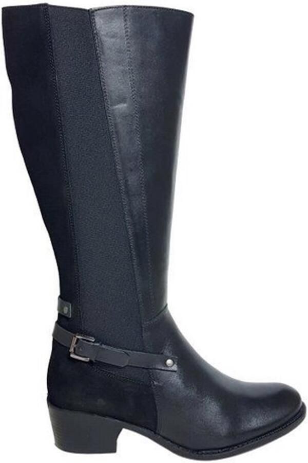 JJ Footwear Dameslaars Custom Made Versailles Zwart Kuit