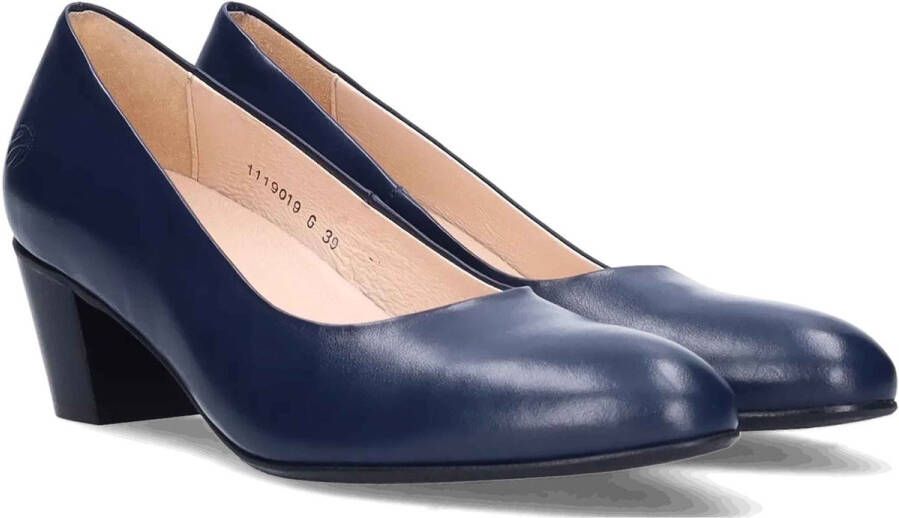 JJfootwear blauwe pumps hakschoenen hakken Leer Breedte: K