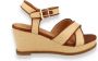 JL Lifestyle SJ LIFESTYLE SJ Dames Sandaal Beige - Thumbnail 1