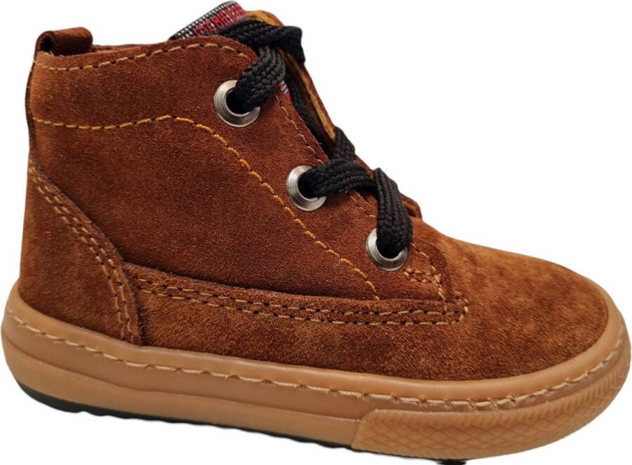 Jochie Benja Cogna 860 Jongens Veterschoen Bruin