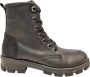 Jochie Beth XS Black 24784 200 Meisjes Veterboots Zwart - Thumbnail 2