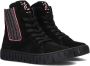Jochie & Freaks Brune Veterboots Laarzen Met Veters Meisjes Kids Zwart - Thumbnail 2
