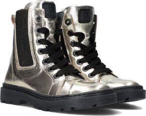 Jochie & Freaks Charlie Veterboots Laarzen Met Veters Meisjes Goud