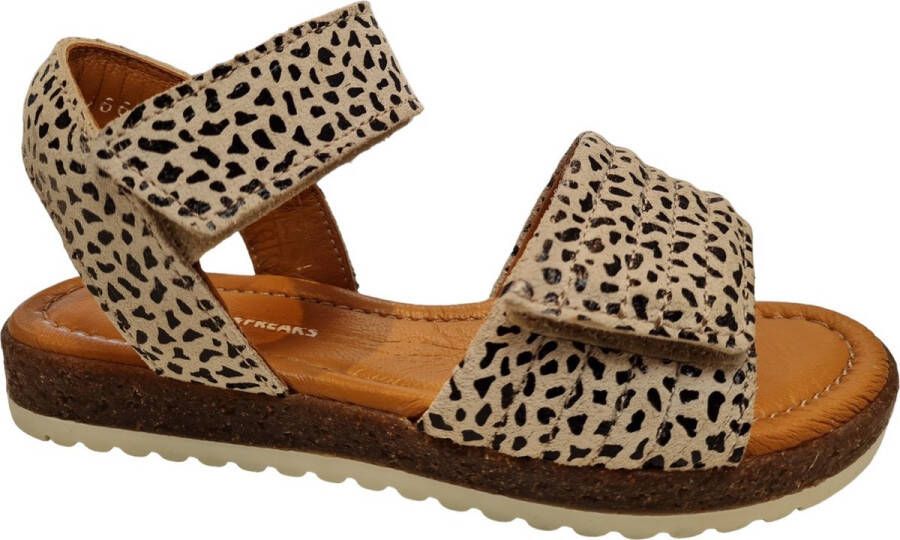 Jochie & Freaks Daisy leopard 24724 866 Meisjes Sandalen Print