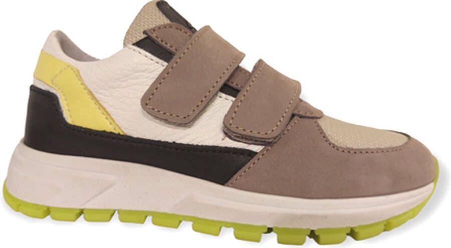 Jochie & Freaks Jesse V Lage sneakers Leren Sneaker Jongens Grij