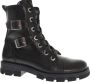 Jochie & Freaks Jochie Bindy xs 23786 208 BlackPatent Meisjes Veterboot Zwart - Thumbnail 2