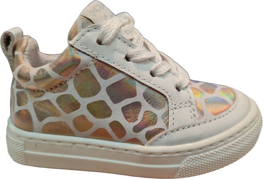 Jochie & Freaks Jochie Cecile white rosegold 24318 13 Meisjes Sneakers Wit - Foto 2