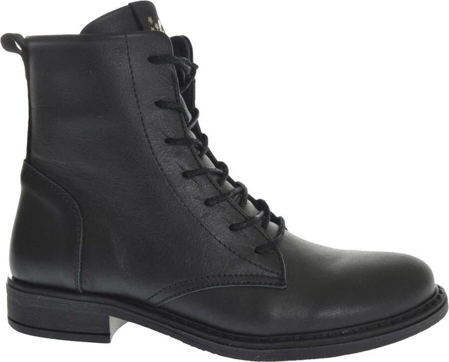 Jochie & Freaks 23368 black Brianna Meisjes Veterboot Zwart