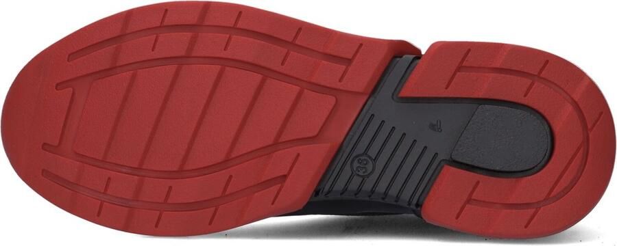 Jochie & Freaks Benjamin Lage sneakers Leren Sneaker Jongens Kids Zwart - Foto 5