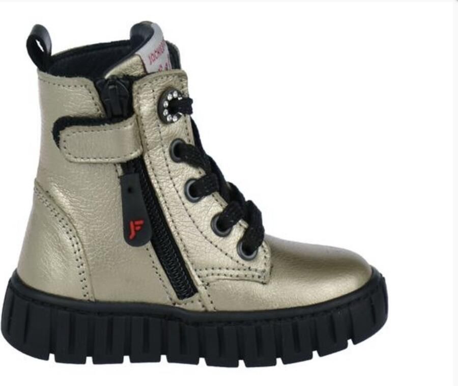 Jochie Delia Gold 24160 960 Meisjes Veterboots Goud - Foto 4