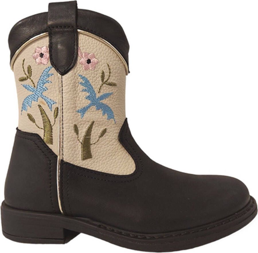 Jochie & Freaks Babs Cowboylaarzen Western Laarzen Meisjes Kids Zwart - Foto 3