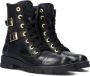 Jochie & Freaks Marieke Veterboots Laarzen Met Veters Meisjes Zwart - Thumbnail 2
