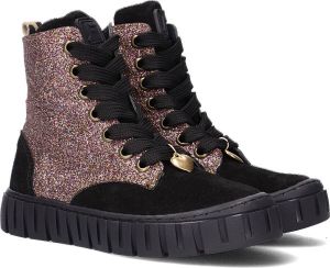Jochie & Freaks Nikki Veterboots Laarzen Met Veters Meisjes Roze