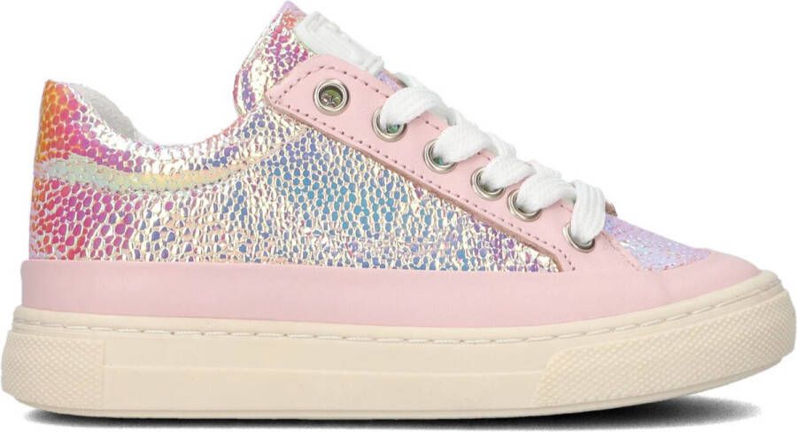 Jochie & Freaks Sis Lage sneakers Leren Sneaker Meisjes Kids Roze - Foto 2