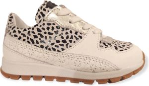 Jochie & Freaks Sneaker Fleur JF-23120 Leopard Wit