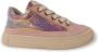 Jochie & Freaks Sis Lage sneakers Leren Sneaker Meisjes Kids Roze - Thumbnail 2