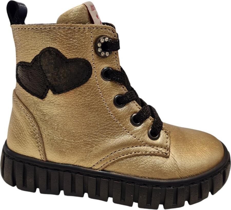 Jochie Delia Gold 24160 960 Meisjes Veterboots Goud - Foto 3