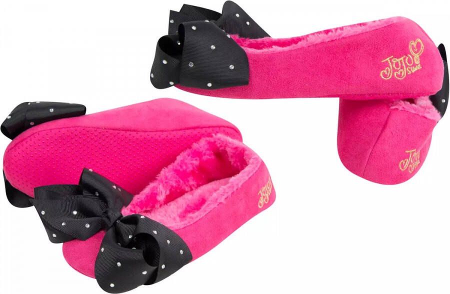 Jojo Siwa Bow Pantoffels Meisjes Roze Paarse Pluizige Pantoffels Met 3D Sparkle Bows