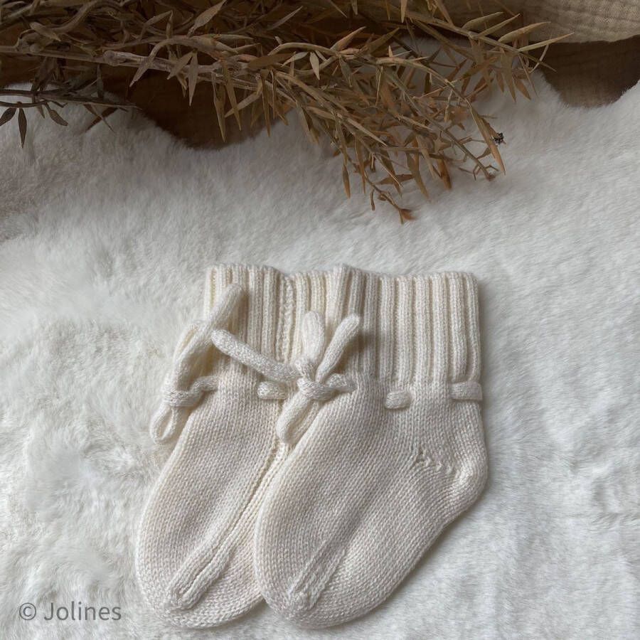 Jolines Babyslofjes Merino Wol Off White