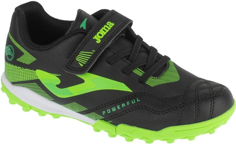 Joma Powerful Jr 26 POJS TFV voor een jongen Zwart Voetbalschoenen
