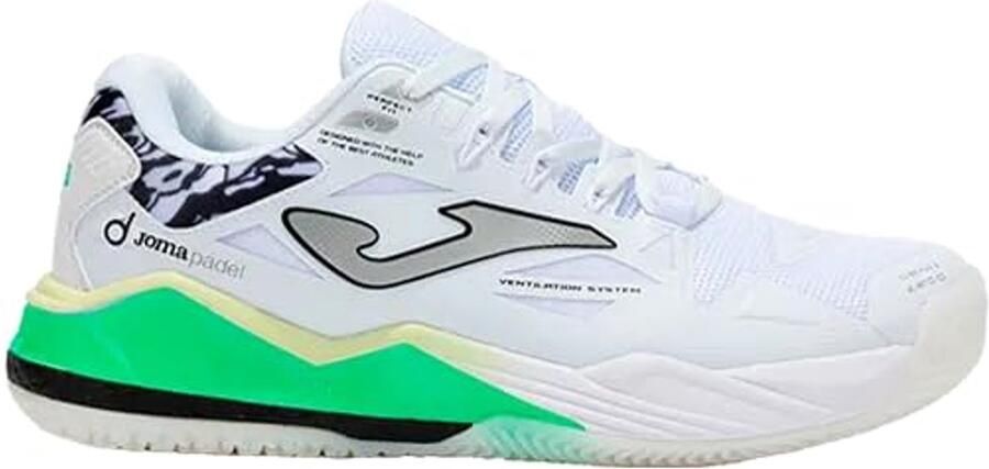 Joma Spin Padel Schoenen Wit Zwart