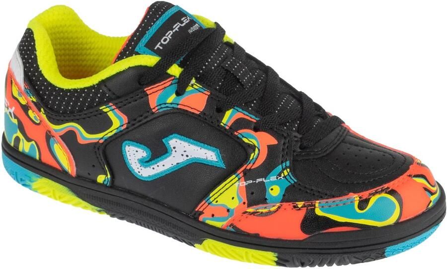Joma Top Flex Jr 26 TPJS IN voor een jongen Zwart Indoorschoenen