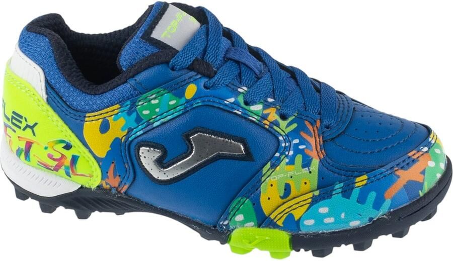 Joma Top Flex Jr 26 TPJW TF voor een jongen Blauw Voetbalschoenen