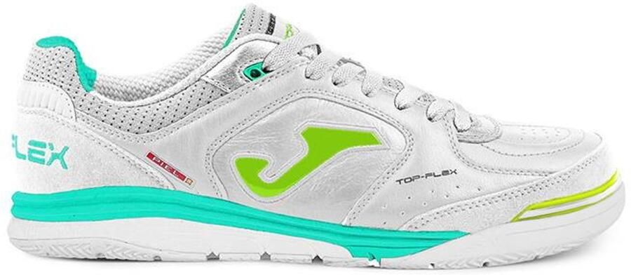 Joma Top Flex Rebound Futsalschoenen Wit Turquoise blauw Geel