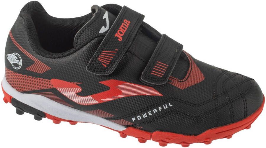 Joma Powerful Jr 25 POJW TFV voor een jongen Zwart Indoorschoenen