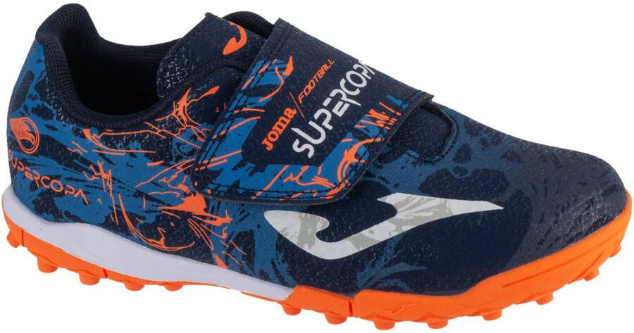 Joma Super Copa Jr 24 SCJW IN voor een jongen Marineblauw Voetbalschoenen