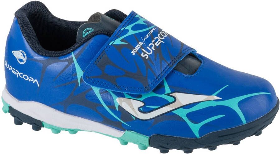 Joma Super Copa Jr 25 SCJW TF voor een jongen Blauw Voetbalschoenen