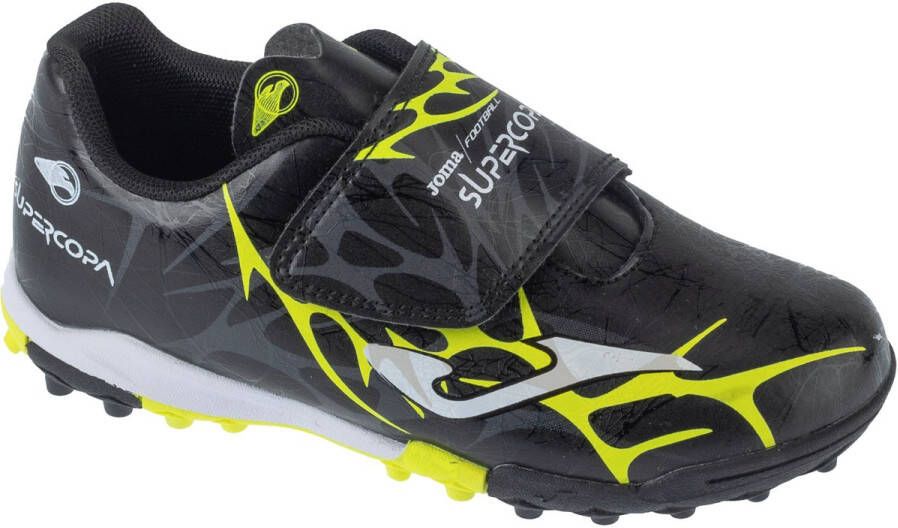 Joma Super Copa Jr 25 SCJW TF voor een jongen Zwart Voetbalschoenen