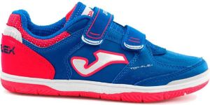 Joma Top Flex Velcro I voetbalschoenen Rood Blauw