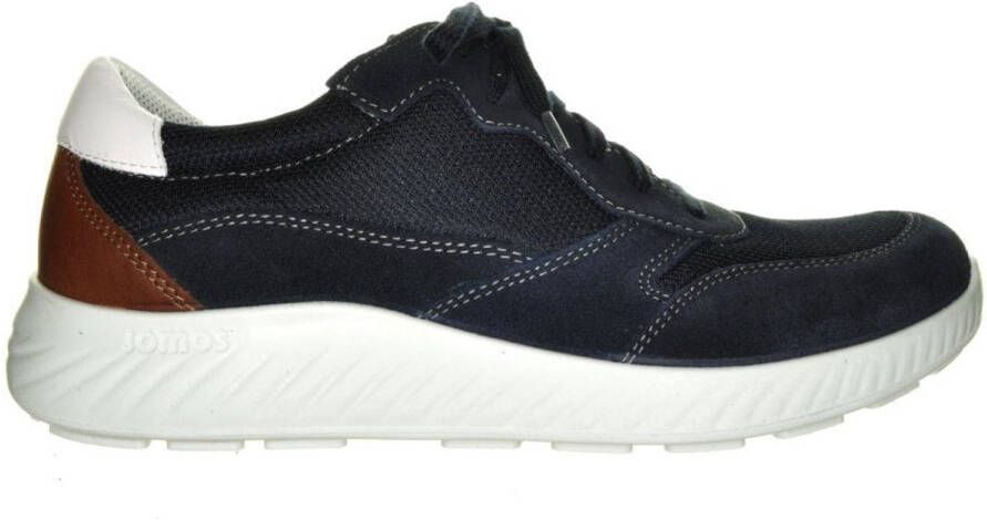 Jomos Veterschoen met moderne zool Donkerblauw
