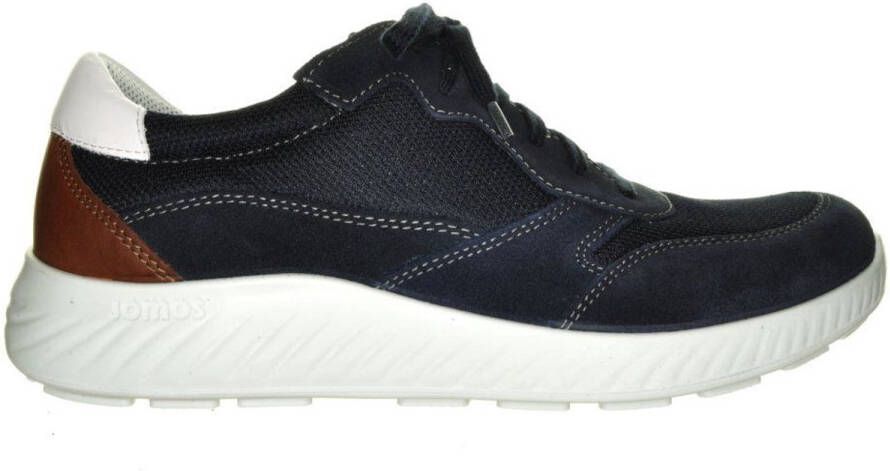 Jomos Veterschoen met moderne zool Donkerblauw