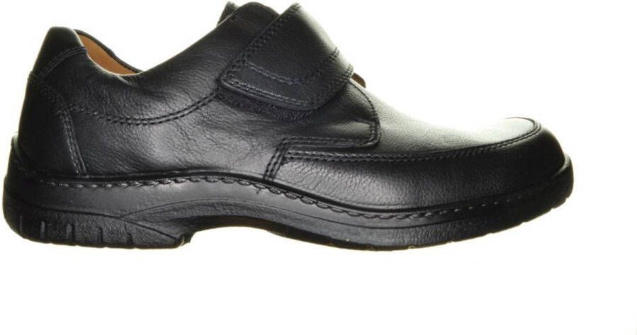 Jomos Gesloten Zwarte Herenschoen Velcro