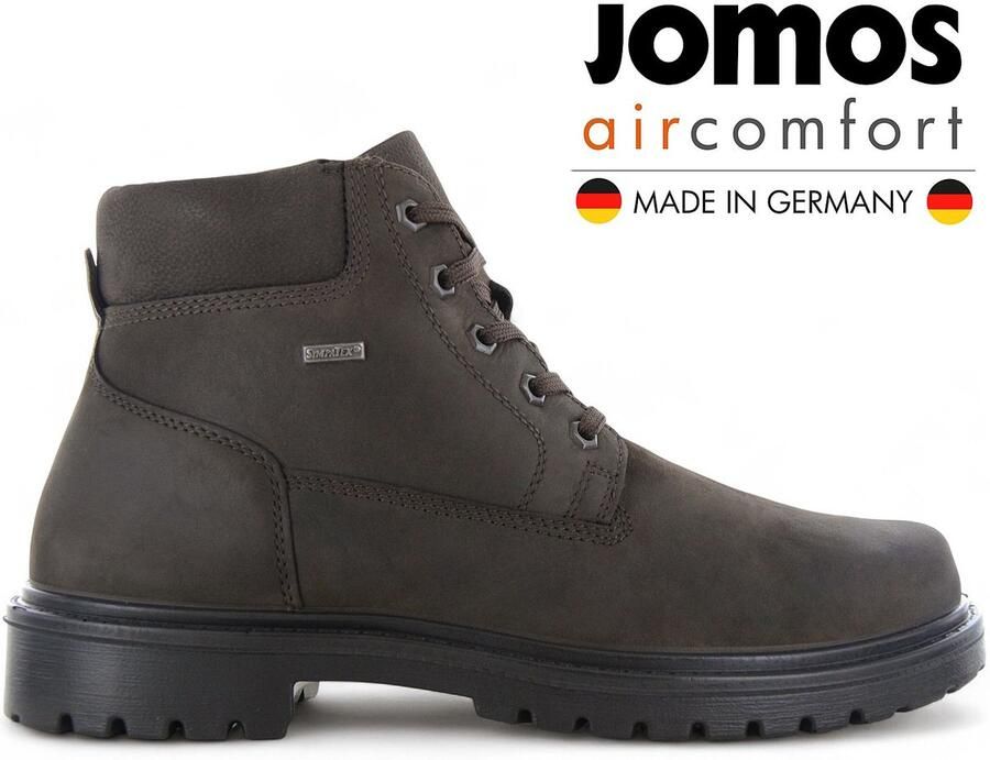 Jomos Alpina Boots Heren Winter Laarzen Schoenen Leer Bruin 456807-476