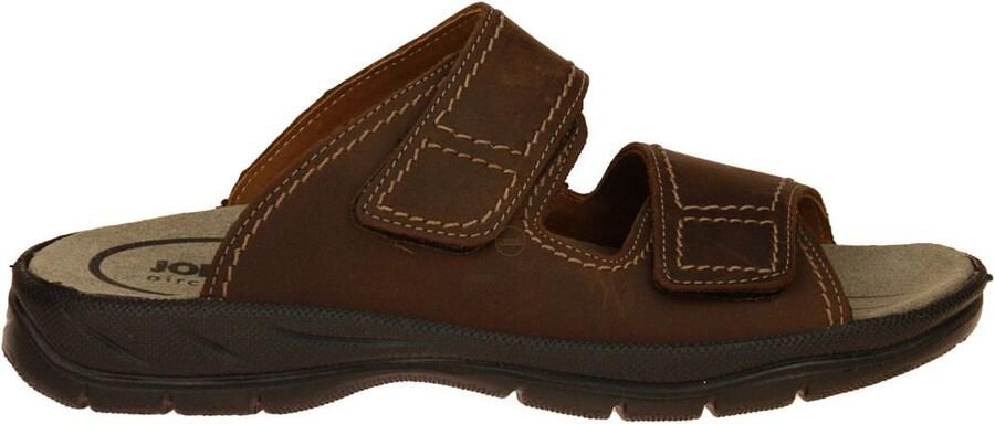 Jomos Slippers Mobila zomerschoen slippers klittenbandschoen met leren binnenzool