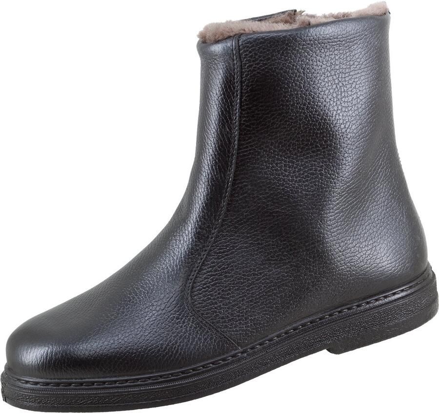 Jomos Casual schoenen Gevoerde zwarte laarzen met rits