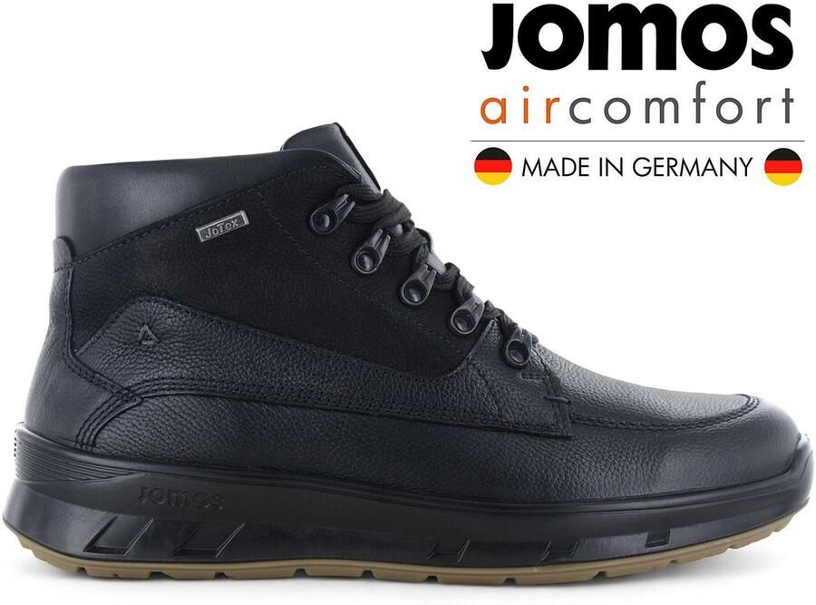 Jomos Dynamic Schoenen Heren Winter Boots Laarzen Leer Zwart 327907-276