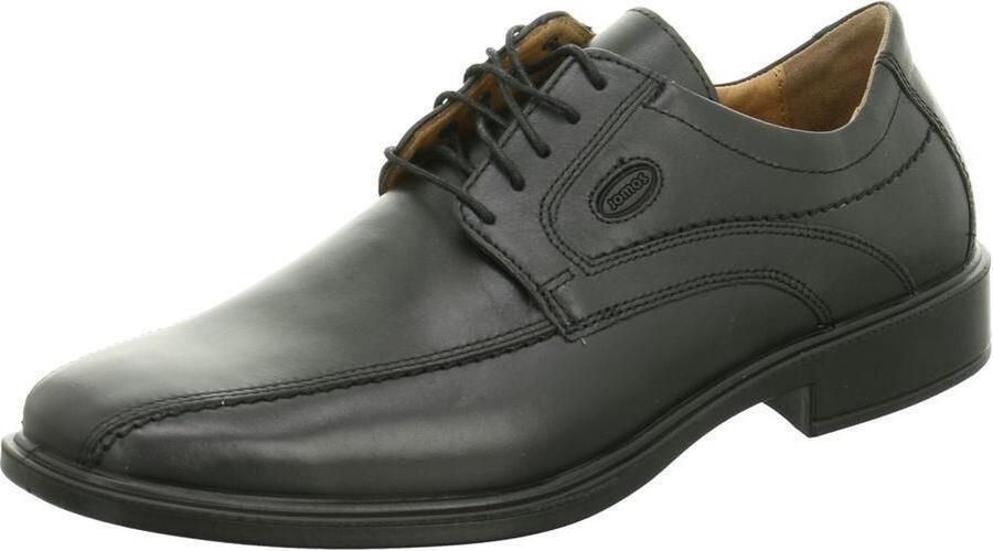 Jomos Veterschoenen in zwart leer