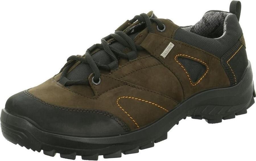 Jomos Veterschoenen in zwart nubuck