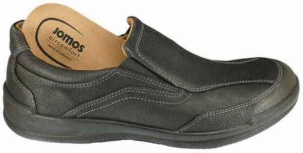 Jomos Leren instapper 419208 Zwart