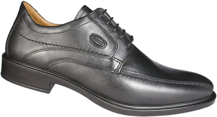 Jomos Veterschoenen in zwart leer