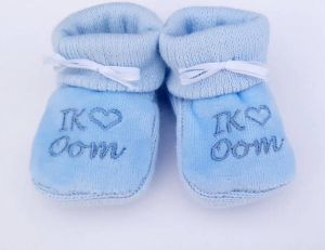 Petit Villain Kraamcadeau Newborn Slofjes I love Oom 0 3 maanden