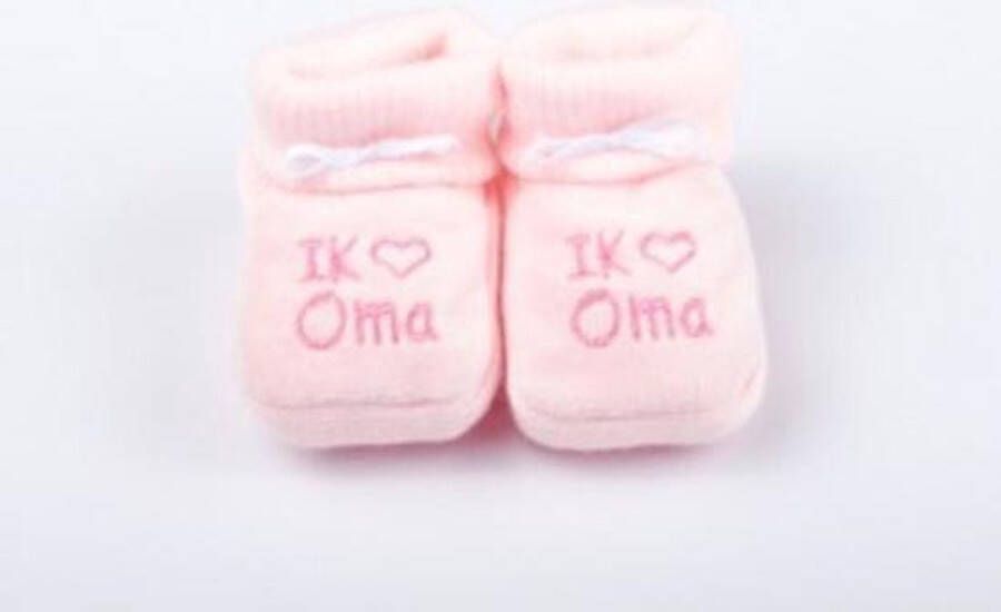 Joni's WInkel Babyslofjes I hartje Opa Roze