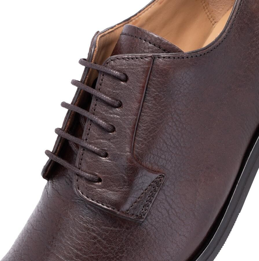 JOOP! SHOES Derby schoenen van leer met vetersluiting en labeldetail
