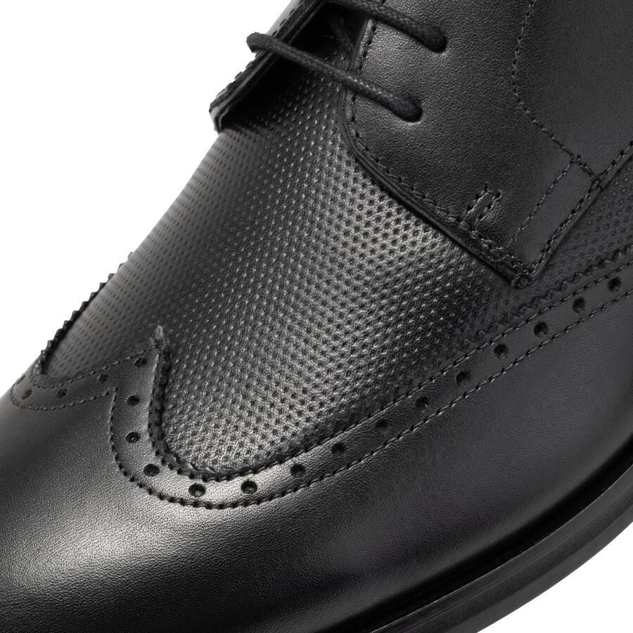 JOOP! SHOES Veterschoenen van leer met siernaden model 'pero kleitos'