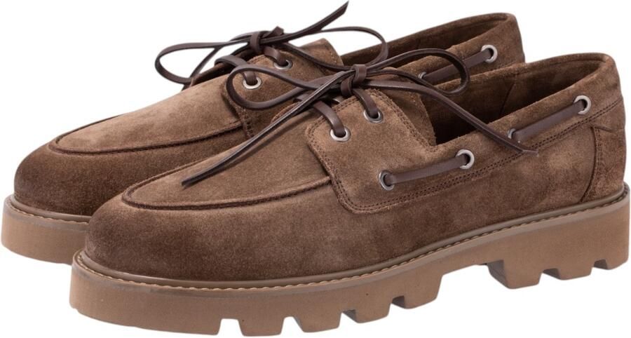 JOOP! SHOES Loafers van leer met profielzool