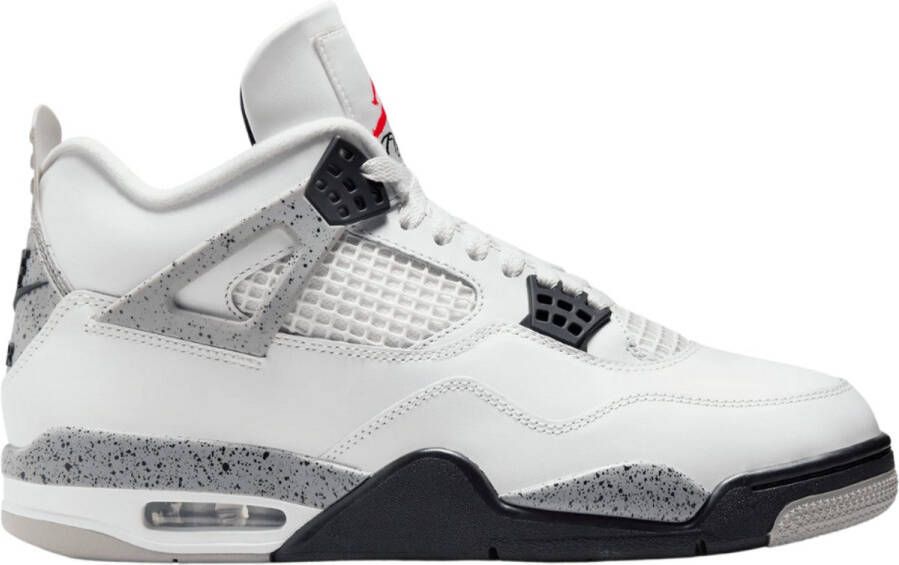 Jordan Air 4 Retro "White Ce t" Air Retro in wit formaten: 42.5